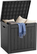 DRATO Deck Boxes, 30 Gallon Outdoor Storage Box for Patio Cushion, Garden Tools, Waterproof and UV Resistant, Lockable (Black，30 Gallon) by DRATOprovidesawarmandcozy