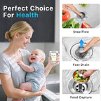 1S-Install Upgraded Kitchen Sink Strainer & Stopper – Pop-Up Fast Drain - Image 4