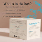 50 CT Face Cloths for Washing Face – Biodegradable Viscose Disposable Face - Image 2