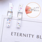 Aylifu 100pcs Transparent Plastic Clothespins Clips Glittering Photo Paper - Image 6