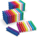 100 Pcs Colored Clothes Pins Wooden, Colored Clothespins by FEFU