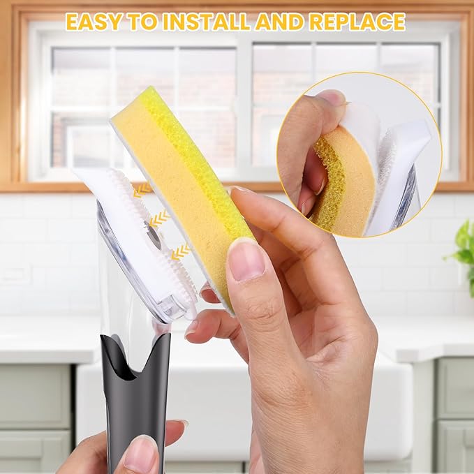 Soap Dispensing Replacement Dish Brush Storage Set - Image 5