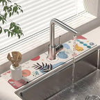 Dish Drying Mat for Kitchen Counter Matt, Super Absorbent Non-slip Rubber Backed - Image 4