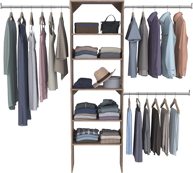 ClosetMaid SuiteSymphony Wood Closet Organizer Starter Kit - Image 4