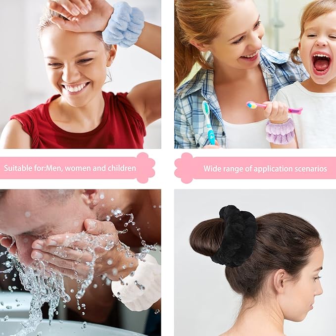 2pcs Wrist Bands for Washing Face, Microfiber Face Washing Wristbands, Arm - Image 7
