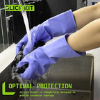 Rubber Kitchen Cleaning Gloves, Reusable Dishwashing Gloves, - Image 4