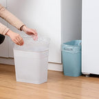 UUJOLY Plastic Small Trash Can Wastebasket, Garbage Container Basket - Image 3