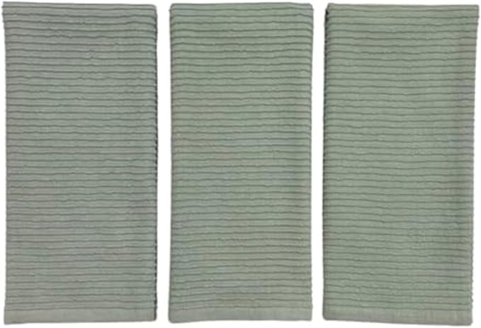 Serafina Home Sage Green Kitchen Dish Towels 100% Cotton Cloth Soft Cleaning - Image 8