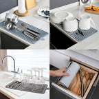 Dish Mat Silicone Dish Drying Mats Works - Image 8