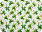 Green Shamrock St. Patrick's Day Dish Drying Mat 18 x 24 Inch by APORTT