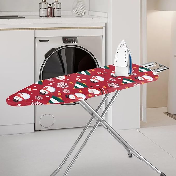 Santa Claus Snowman Ironing Board Cover Cover Heat-Reflective Scorch Resistant - Image 2