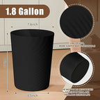 Hand Trash Can - Small Waste basketbin - 1.8 Gallon- - Image 2