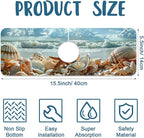 Beach Kitchen Sink Splash Guard Faucet Mat Shells Starfish Waves Super - Image 2