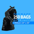 Reli. 13 Gallon Trash Bags | 250 Bags | Black | Tall Kitchen | Strong | Garbage - Image 2