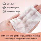 Premium Pure Cotton Pads 300 Count, Soft & Lint-Free Upgraded Edge Stitching - Image 4