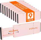 Lifewit 9 Pack Drawer Dividers 4" High 28-43.5cm/11-17" Adjustable Drawer by Lifewit