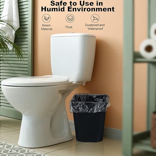 Eccliy 6 Pack Small Trash Cans for Bathroom Plastic Trash Can - Image 4
