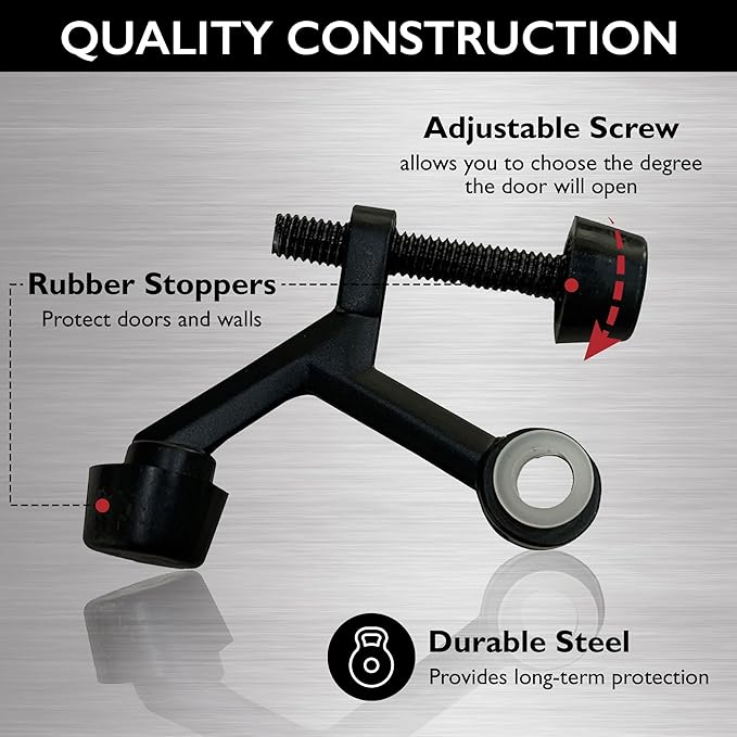 Design House Hinge Pin Door Stop Wall Protector - Image 4