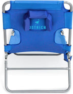 Ostrich Beach Lounge Chair, Folding & Reclining Outdoor Chaise Lounger, Blue - Portable Adjustable Recliner Chair for Lawn, Pool, Patio, Garden, and Yard - Image 9