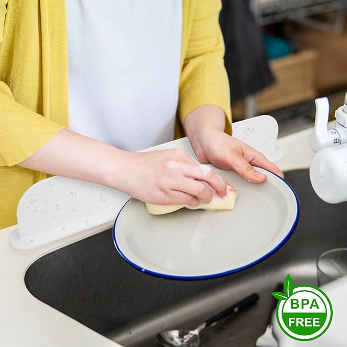 19.29 inch Silicone Sink Splash Guard, Splash Guard - Image 5