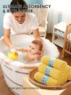 HIPHOP PANDA Baby Washcloths, Rayon Made from Bamboo - Image 4