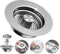 3-in-1 Kitchen Sink Drain Strainer by WERMARS