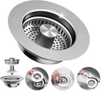 3-in-1 Kitchen Sink Drain Strainer by WERMARS