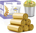 3 Gallon 180pcs Small Gold Trash Bags Plastic Strong Gold Garbage Bags by HOMMALY