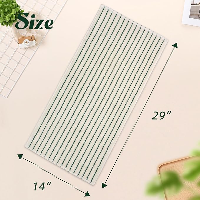 Jacquotha Green Striped Hand Towels - Image 6