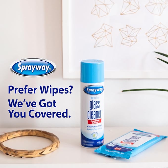 Sprayway Glass Cleaner Foaming Aerosol Spray, Streakless, Fast-Acting | Cleans - Image 7