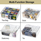 Socks Underwear Drawer Organzier Dividers, 16 Compartment Removable Divided - Image 2