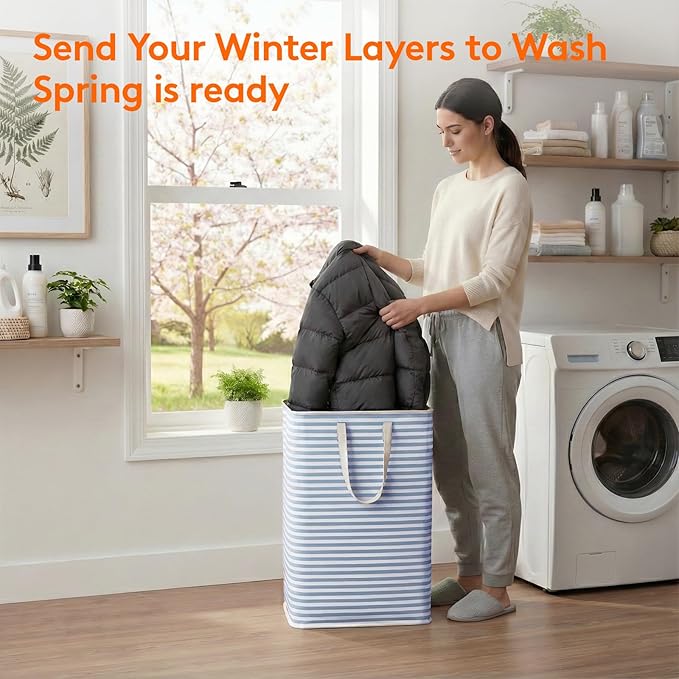 Lifewit 2 Pack Laundry Hamper Large Collapsible Laundry Baskets, Freestanding - Image 2