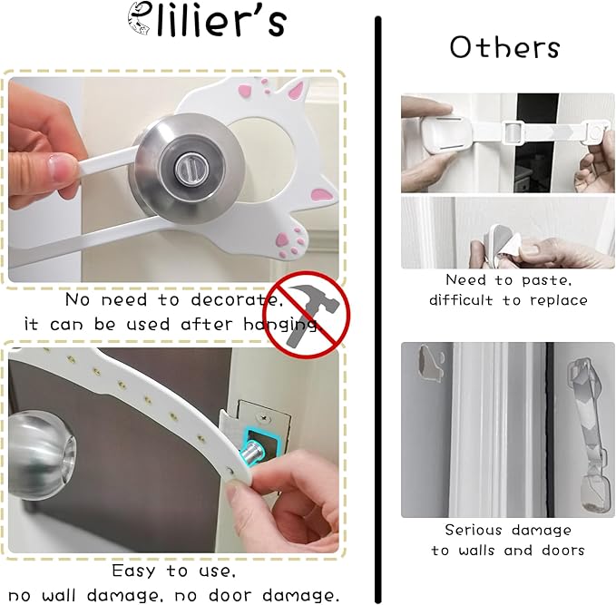 Cat Door Latch Holder, 【8 Adjustable Sizes】 Stronger Flex Cat Door Stopper - Image 5