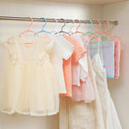 60 pcs Pink Baby Nursery Closet Hangers, Non-Slip Laundry Infant Pant Hanger - Image 6