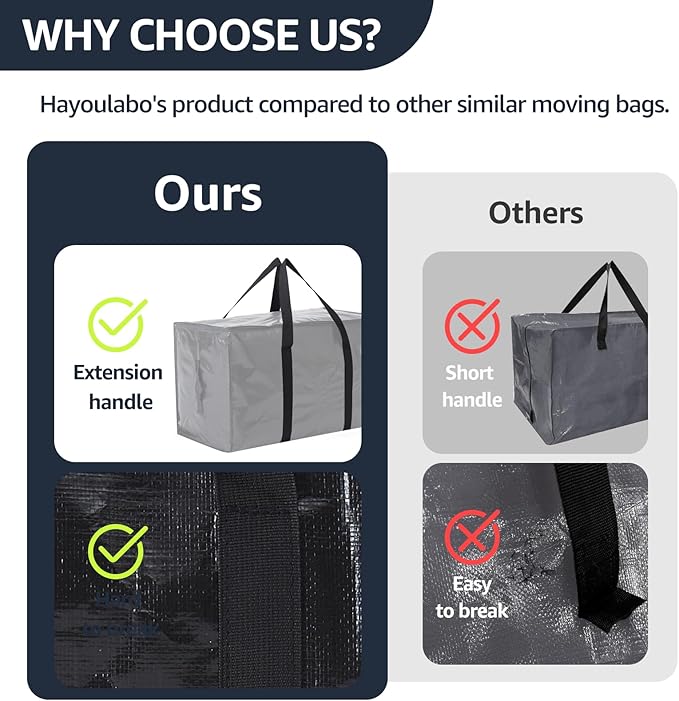 Moving Bags Heavy Duty Extra Large, Moving Boxes, Moving Supplies Essentials - Image 4