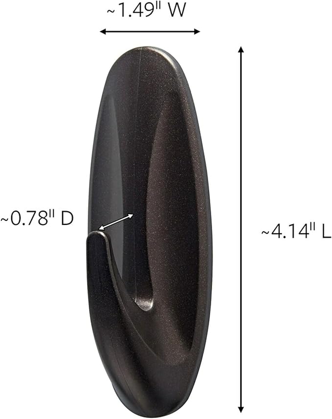 Command Outdoor Large Hooks, Holds up to 5 lbs, Damage Free Hanging Wall Hooks - Image 3