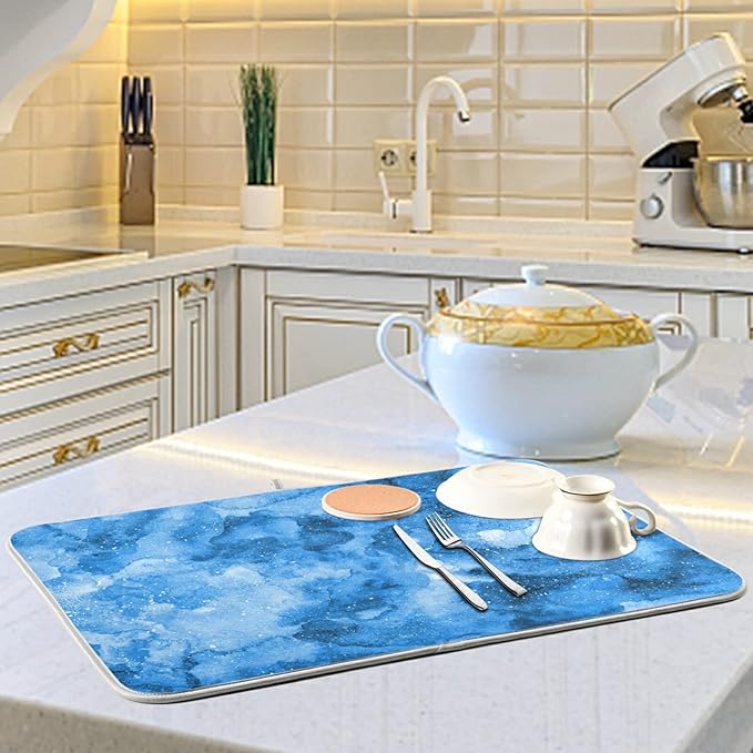 Absorbent Dish Drying Mat for Kitchen Counter - Image 6
