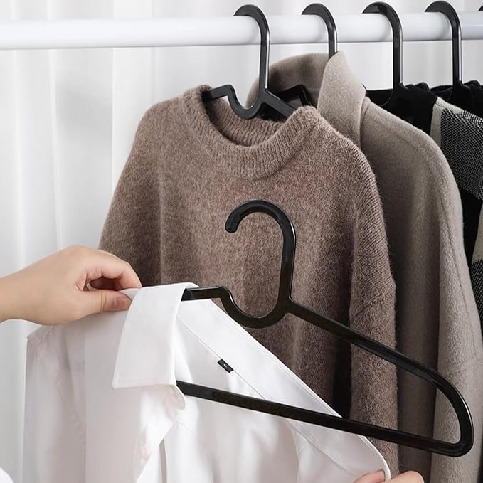 Clothes Hangers 30 Pack, Non-slip Short Neck Hanger - Image 8