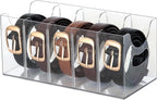 Belt Organizer - Clear Stackable Belt holder by Rusnugic