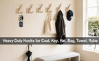 Gold Coat Hooks, Towel Robe Hooks Bathroom Entryway Mudroom Pool Hooks - Image 7