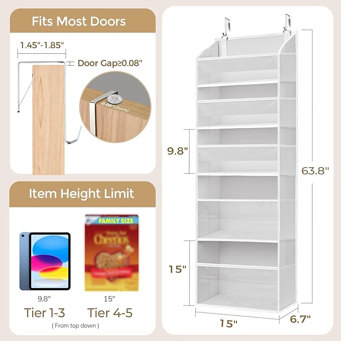 5 Tiers Over Door Organizer - Image 8