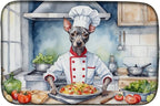 Caroline's Treasures DAC6189DDM American Hairless Terrier The Chef Dish Drying by CarolinesTreasures