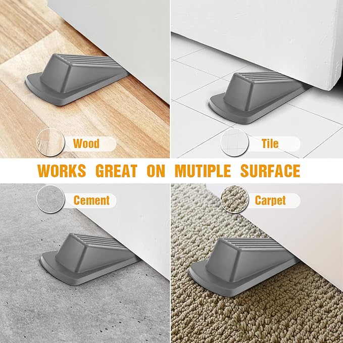 Crosize 3 Pack Rubber Door Stoppers - Image 3