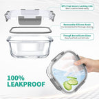 34pcs Glass Food Storage Containers - Image 3