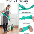 12 Pairs Reusable Nitrile Chemical Resistant Gloves, Heavy Duty Rubber Work - Image 3