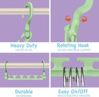 Wonder Hanger Max 10-Pack Space Saving Hangers, Reinforced Hooks Swivels 360° - Image 3