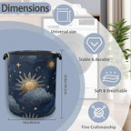 Sun Moon Stars Laundry Basket, Oxford Cloth Laundry Hamper - Image 2