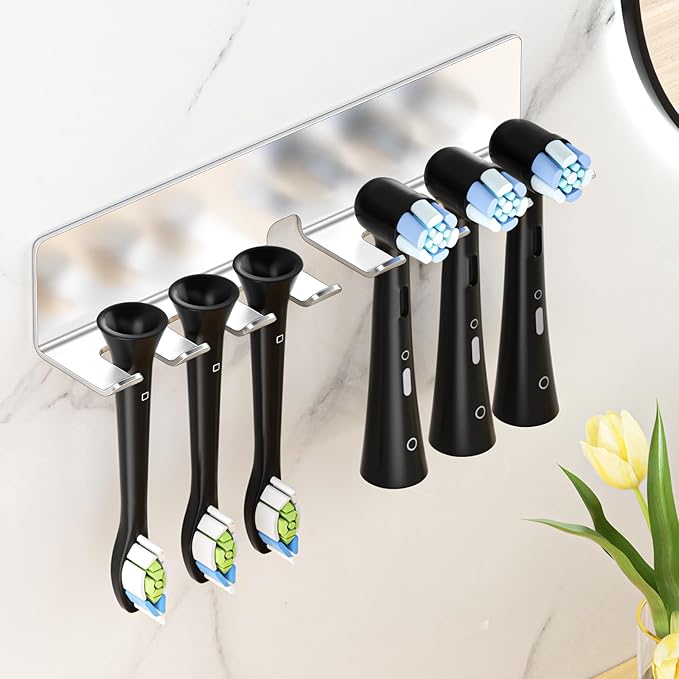 Electric Toothbrush Head Holder, Toothbrush Holders Wall Mounted, Electric by WelcometotheYAYINLI