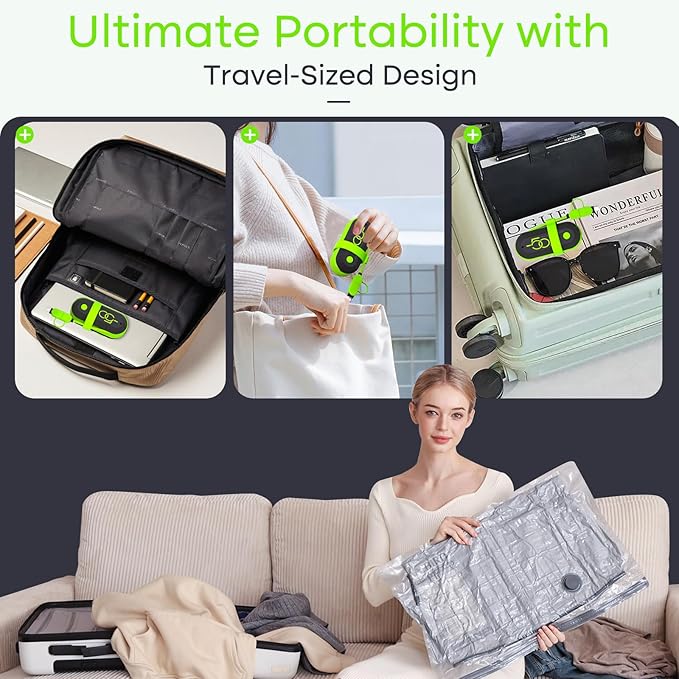 9 Pack Travel Vacuum Storage Bags - Image 7
