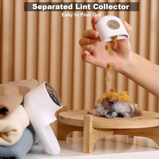 Fabric Shaver, Electric Lint Remover, 2.0 USB Rechargeable Fabric Defuzzer - Image 5